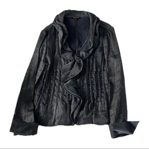 3/$35🌻 Samuel Dong Structured Gun Metal Blouse